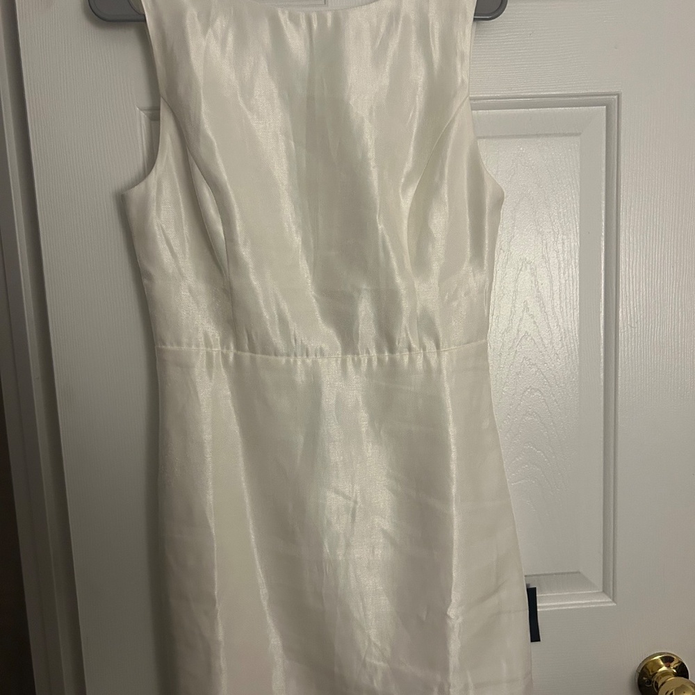 Lulus Sophisticated Selection White Sleeveless Backless Mini Dress - Size M - Picture 6 of 6
